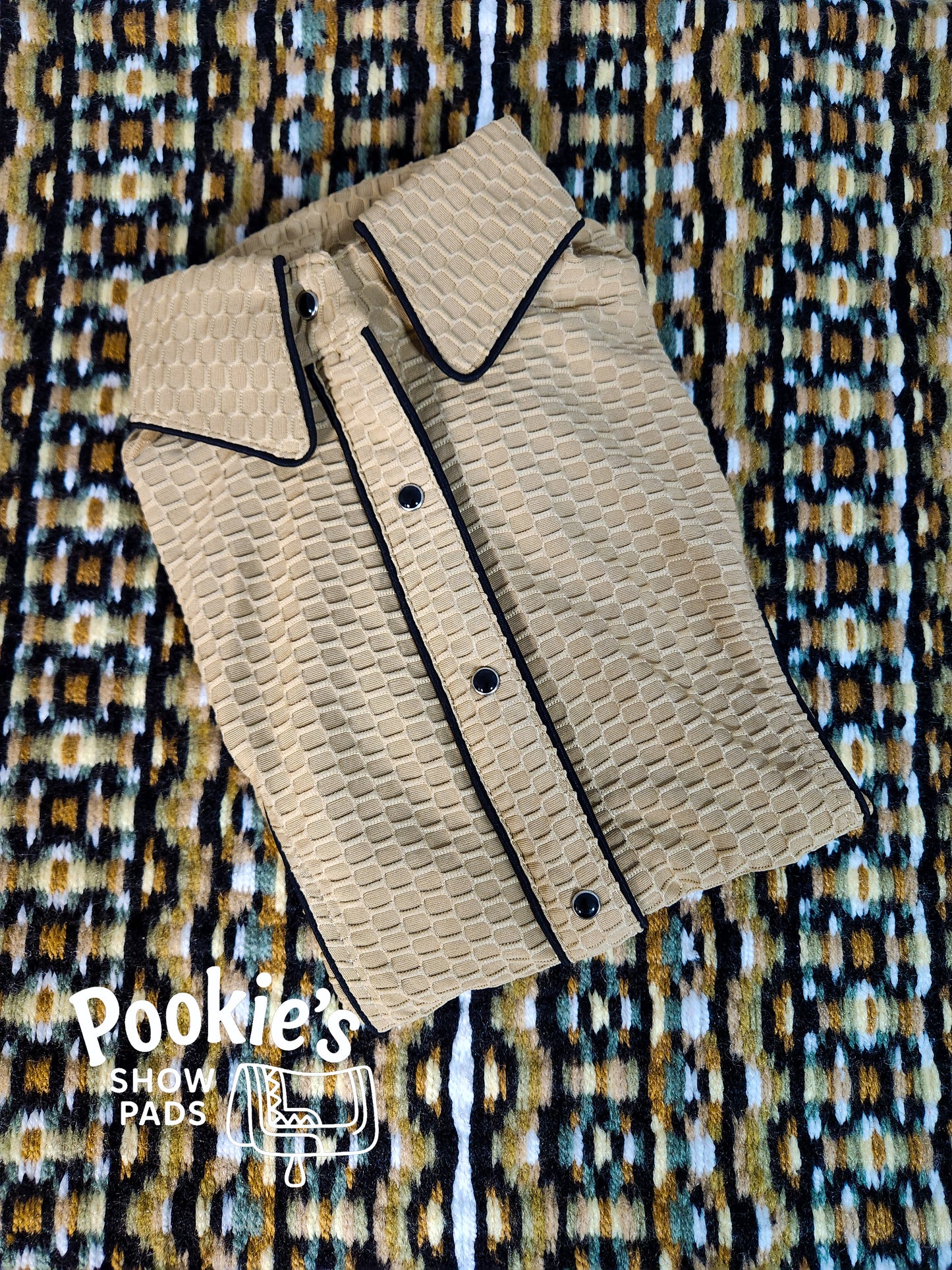 Cream Honeycomb Lycra