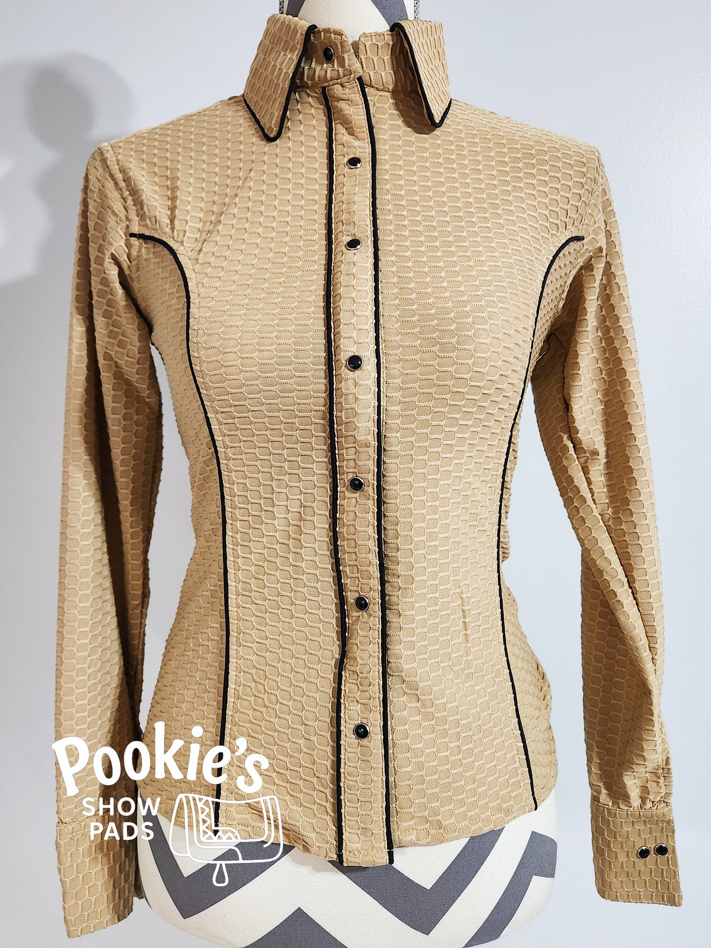 Cream Honeycomb Lycra